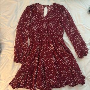 Floral Long Sleeve Dress